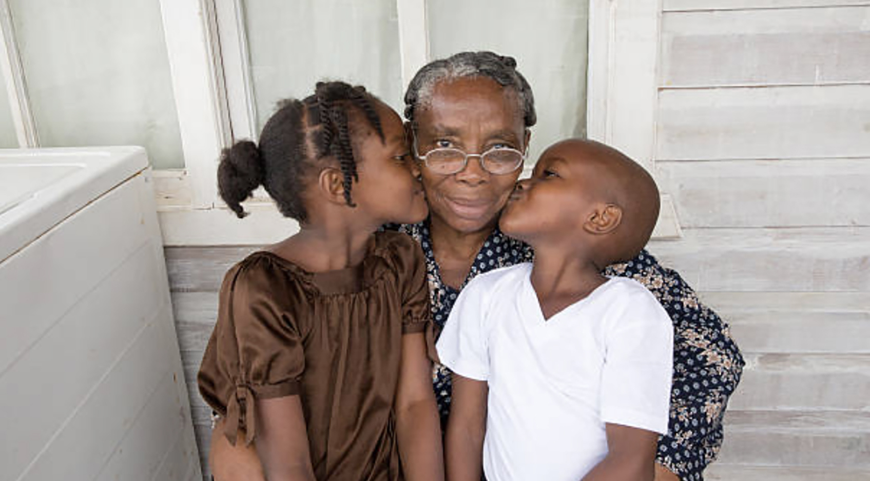 Woman with children