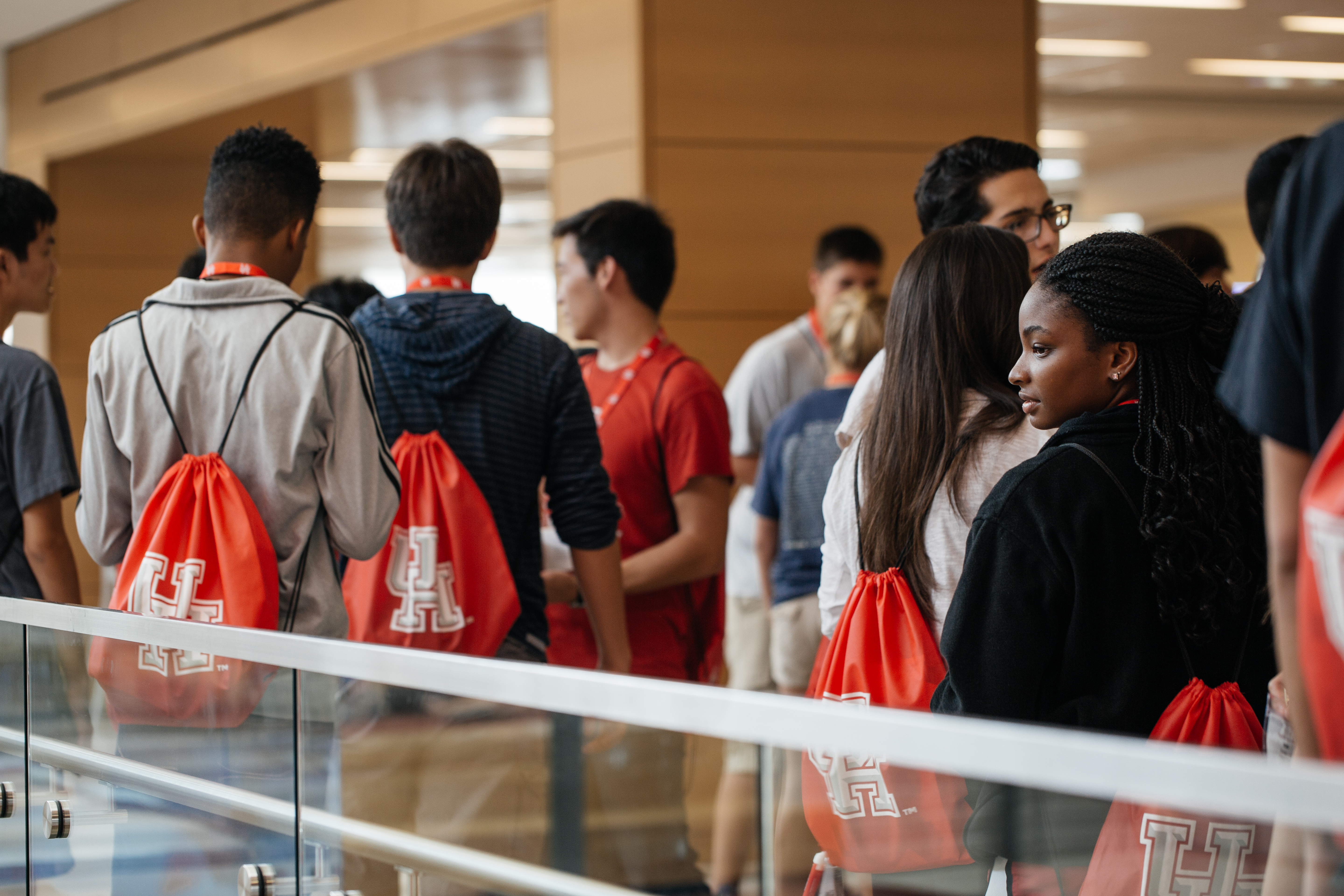 Students in the UH Student Center. Students in the UH Student Center.