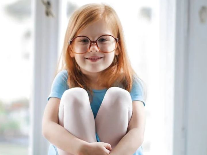 Child with glasses