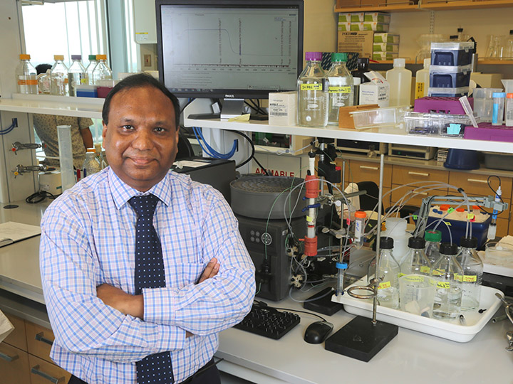 University of Houston College of Pharmacy chemist Joydip Das 