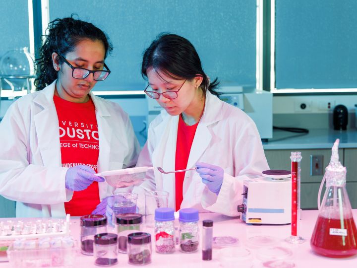 students in lab students in lab
