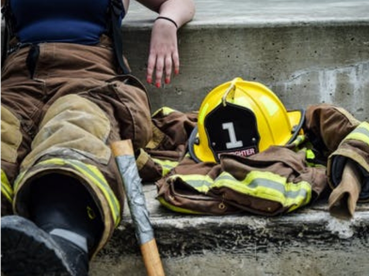 Female firefighter 