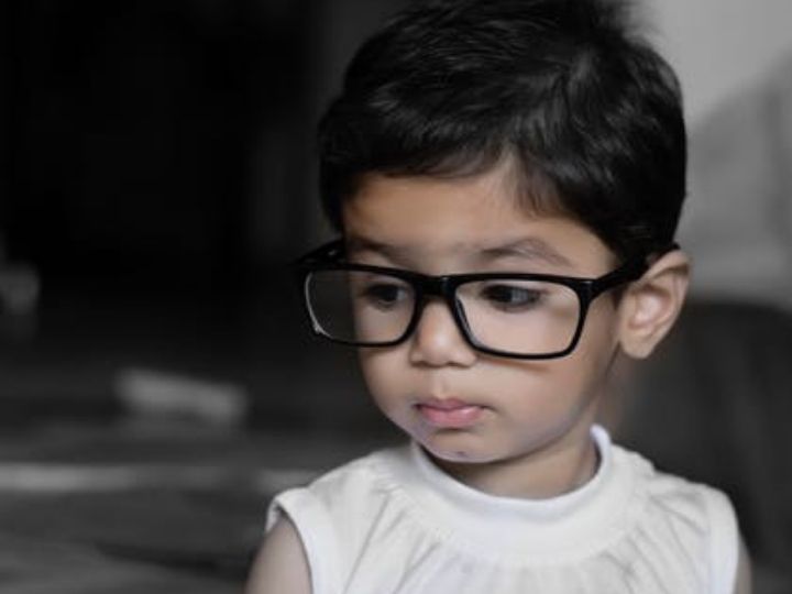 Child with glasses