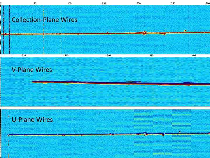 particle tracks