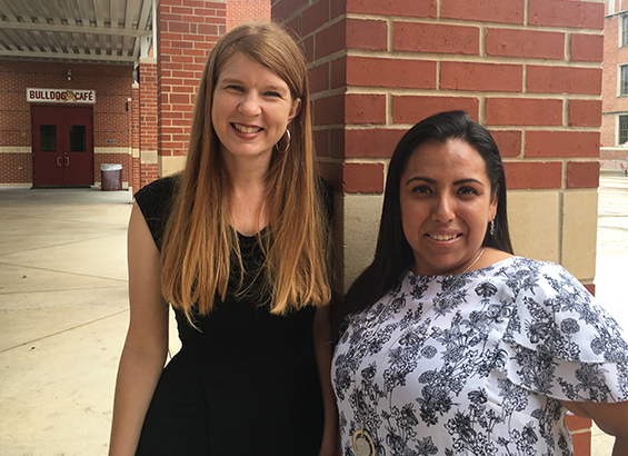 Amber Thompson and Eva Alvarado Amber Thompson and Eva Alvarado