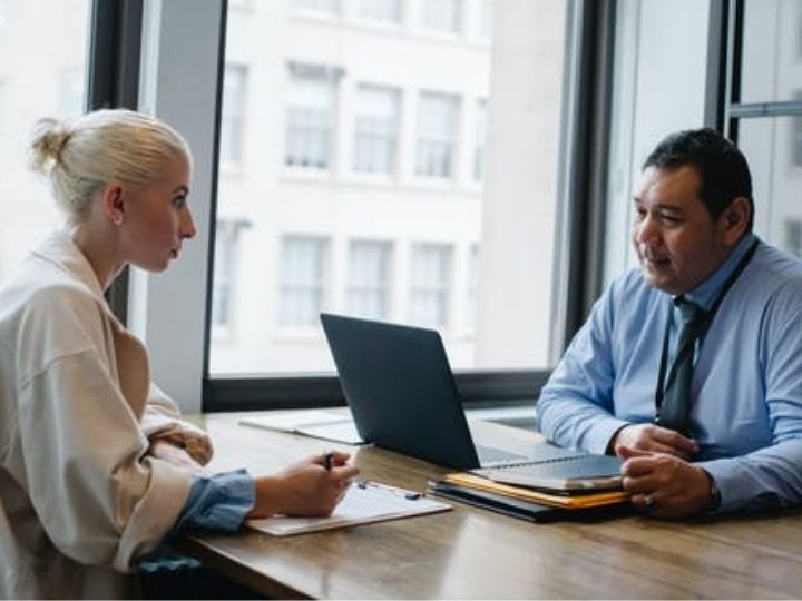 woman asking for raise