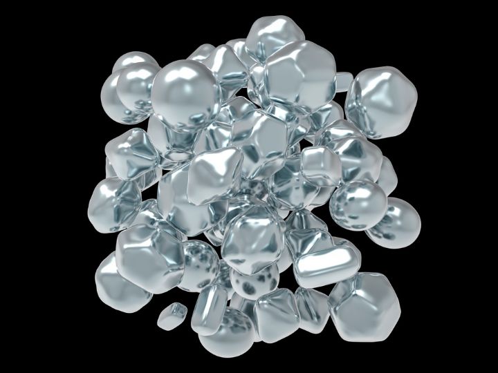 silver nanoparticles against black background silver nanoparticles against black background