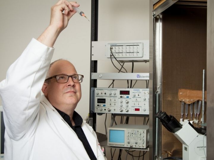 Stuart E. Dryer, Moores Professor of biology and biochemistry, who has a joint appointment as a professor of biomedical sciences in the UH College of Medicine. Stuart E. Dryer, Moores Professor of biology and biochemistry, who has a joint appointment as a professor of biomedical sciences in the UH College of Medicine.