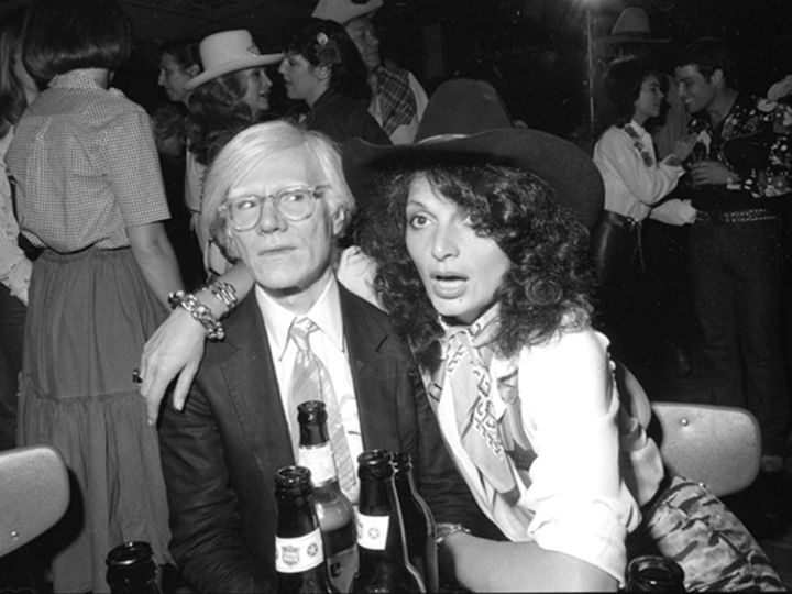 Andy Warhol and Diane Von Furstenberg