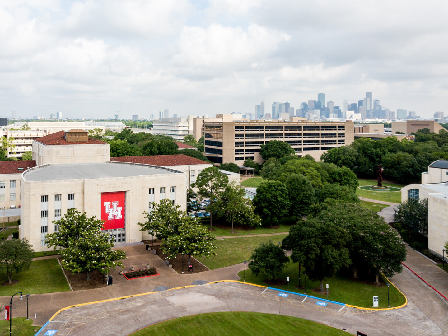 aerial view of campus aerial view of campus