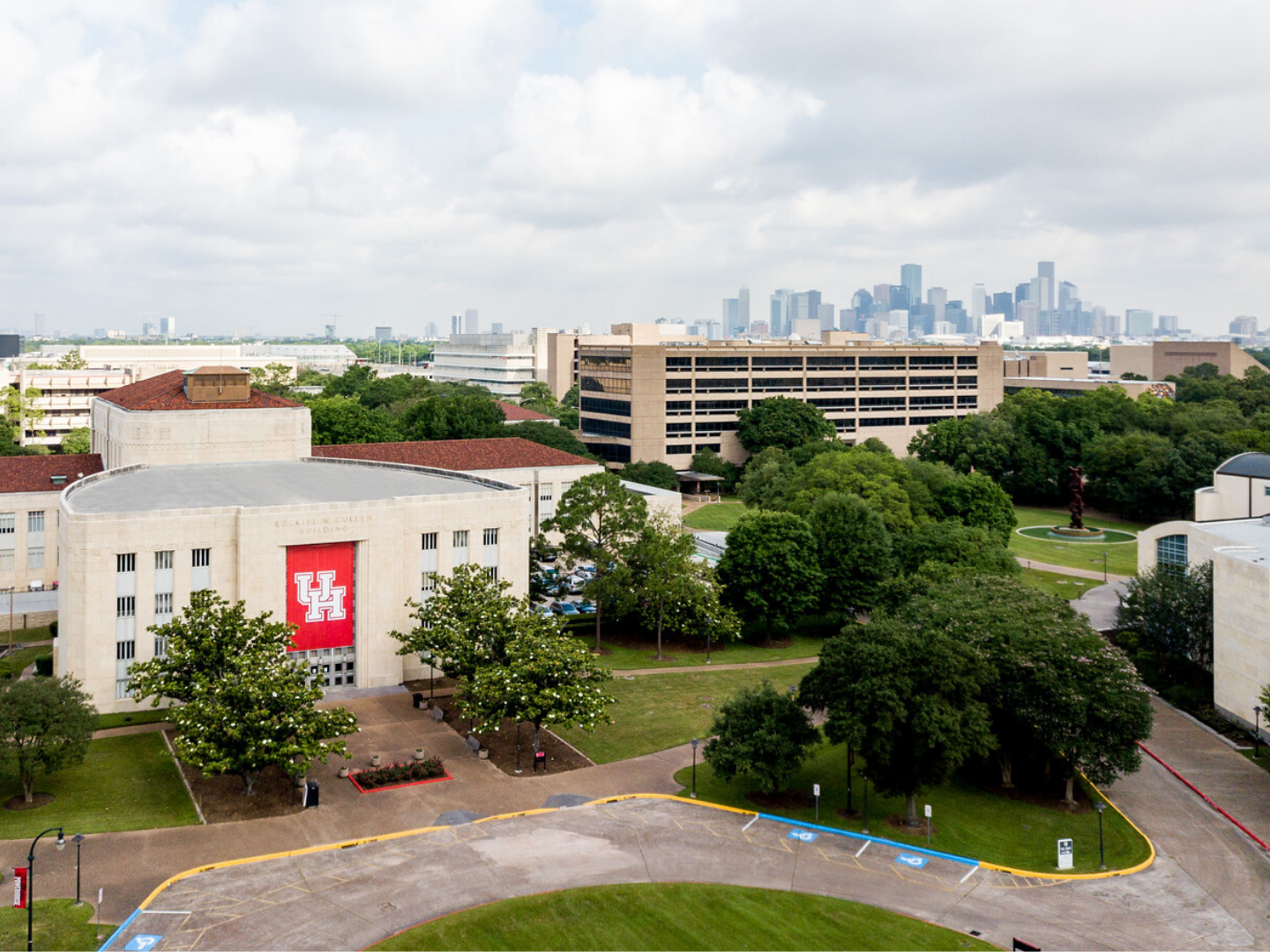 aerial view of campus