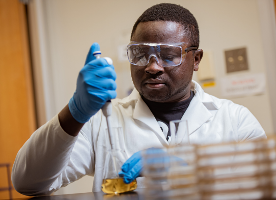 student in lab student in lab