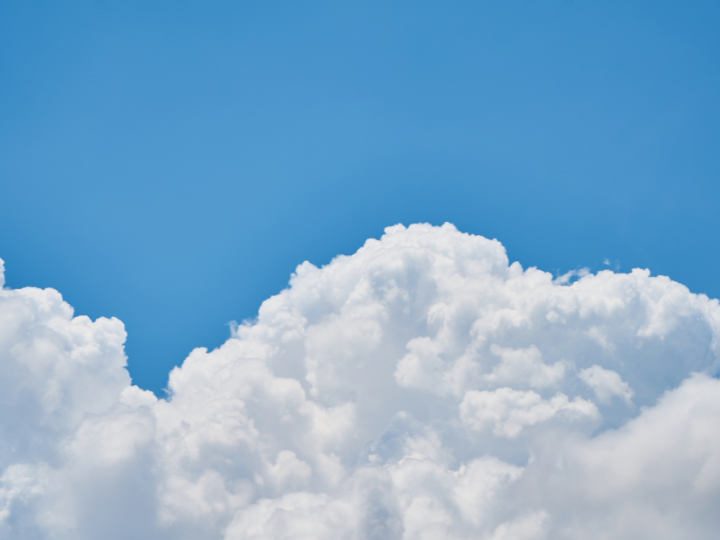 Clouds in front of a blue sky Clouds in front of a blue sky