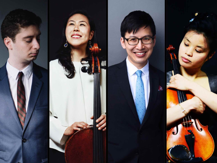 Headshot compilation of Formosa Quartet members
