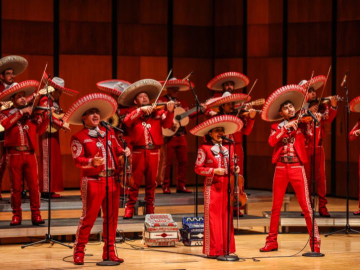 UH Mariachi Pumas perform on stage UH Mariachi Pumas perform on stage