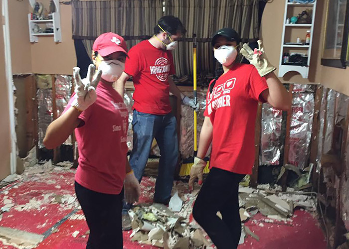 NSM Students Aid in Harvey Recovery Efforts