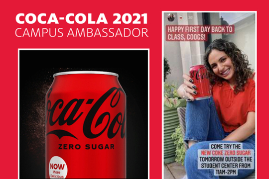  Introducing our new Coke Campus Ambassador