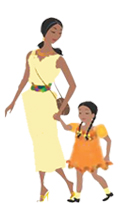 lady and kid