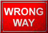 wrong sign