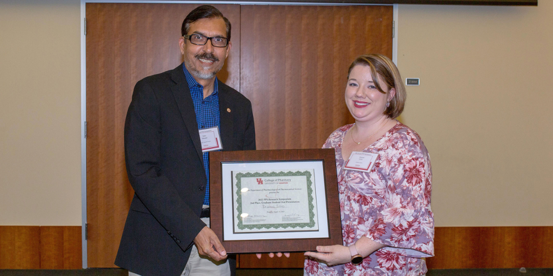 Second-place Graduate Student Oral Presentation Award