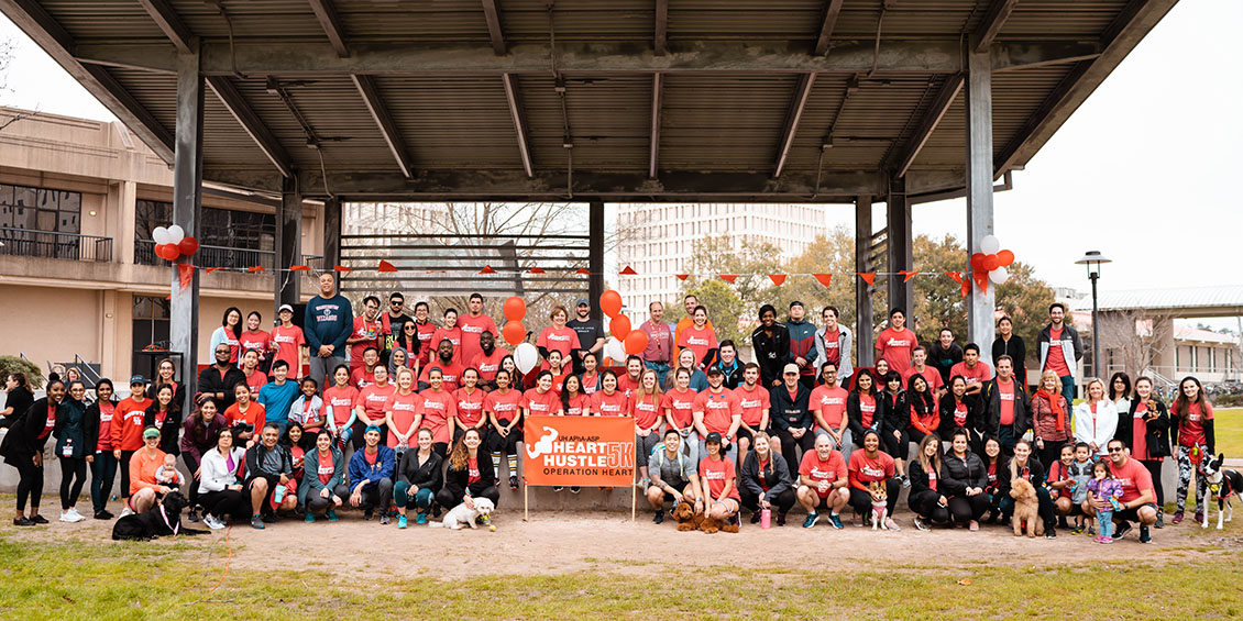 group photo of Heart Walk attendees