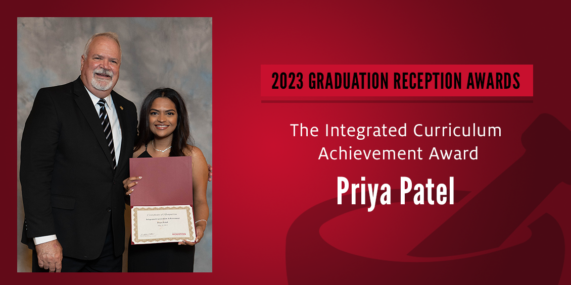 The Integrated Curriculum Achievement Award Priya Patel