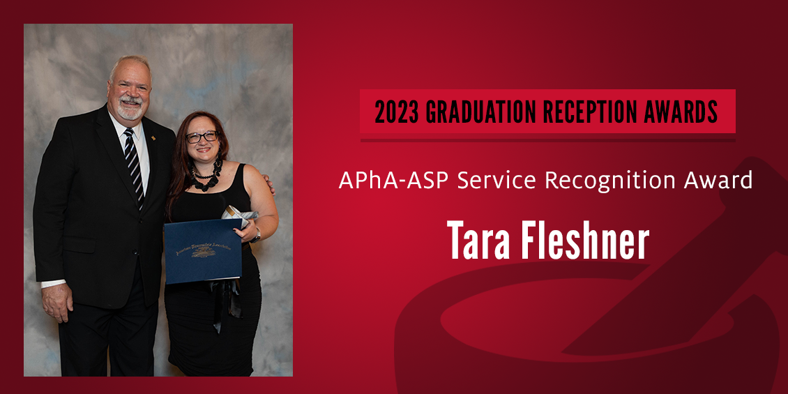 APhA-ASP Service Recognition Award Tara Fleshner