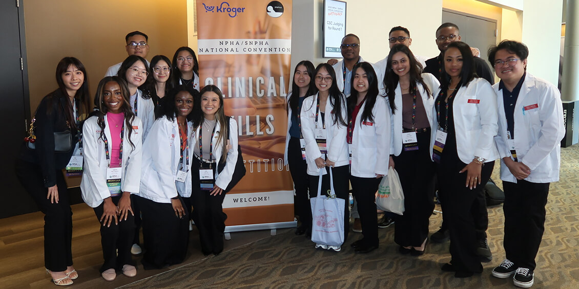 group photo of clinical skills competitors