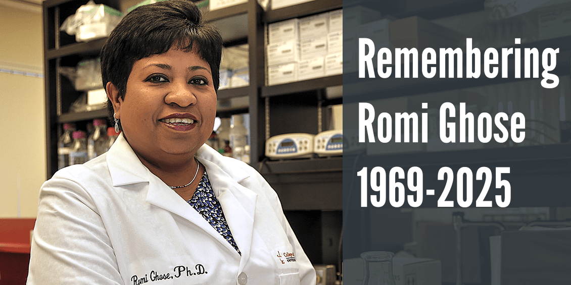 photo of ghose and text 'remembering romi ghose, 1969-2025'