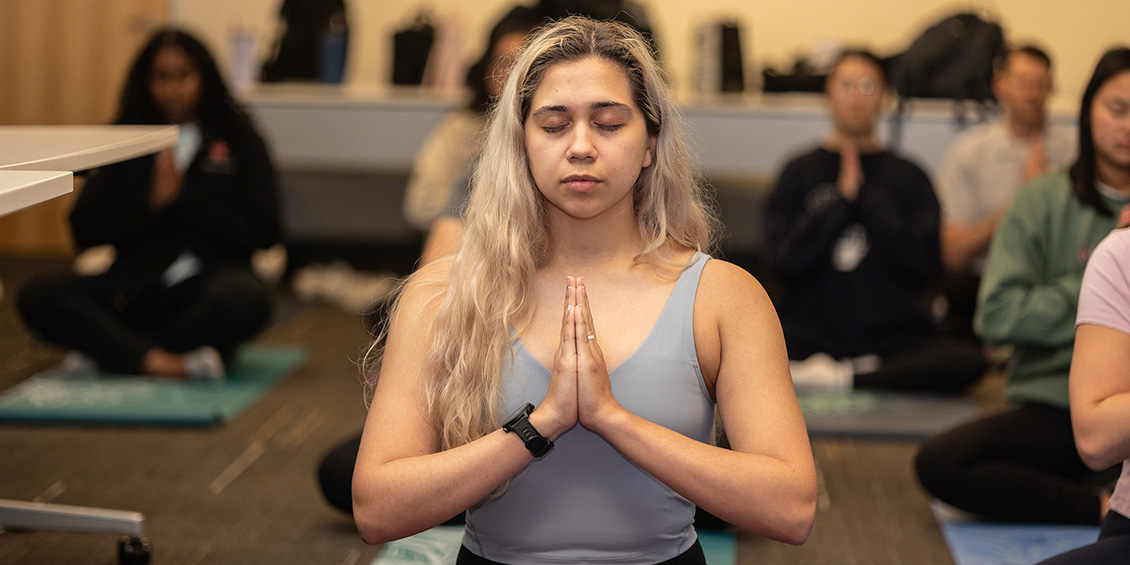 Pharm.D. student participates in yoga