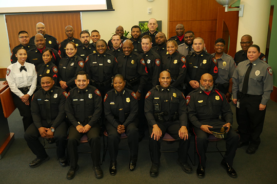 UHPD Holds First badge pinning ceremony since 2019