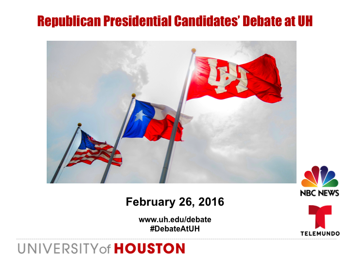 2016 Republican Candidates Debate at UH
