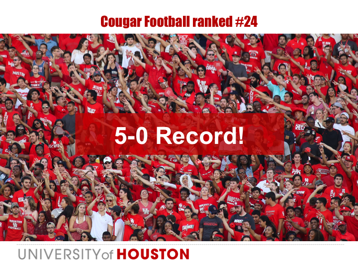 UH Football Team Ranked