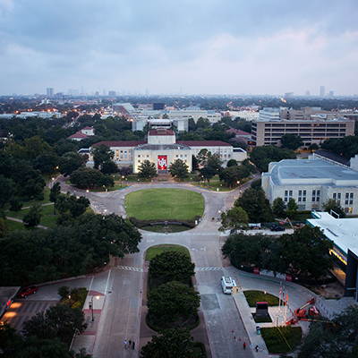 Aerial campus picture