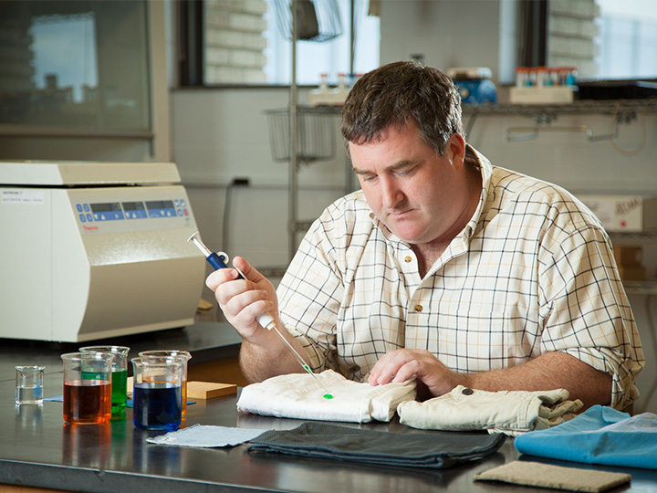 Seamus Curran in lab