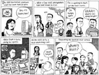 Coogie pokes Houstonian, 1999