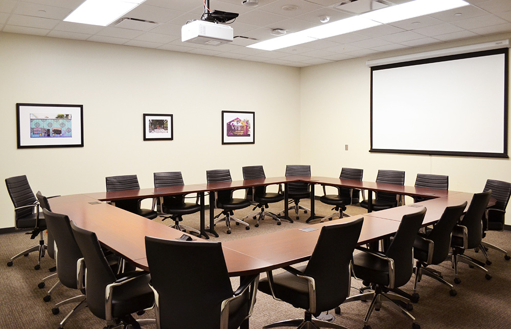 Montrose Room - Open Square Conference Style (Permanent Conference Furniture)