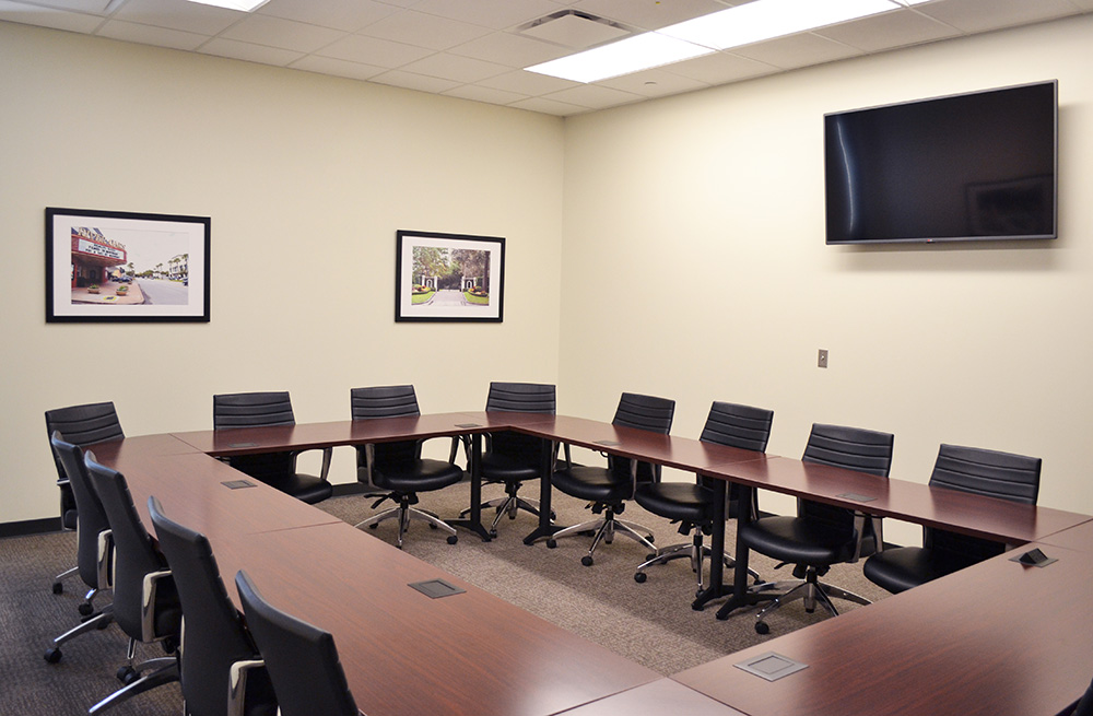 River Oaks Room - Open Square Conference Style (Permanent Conference Furniture)