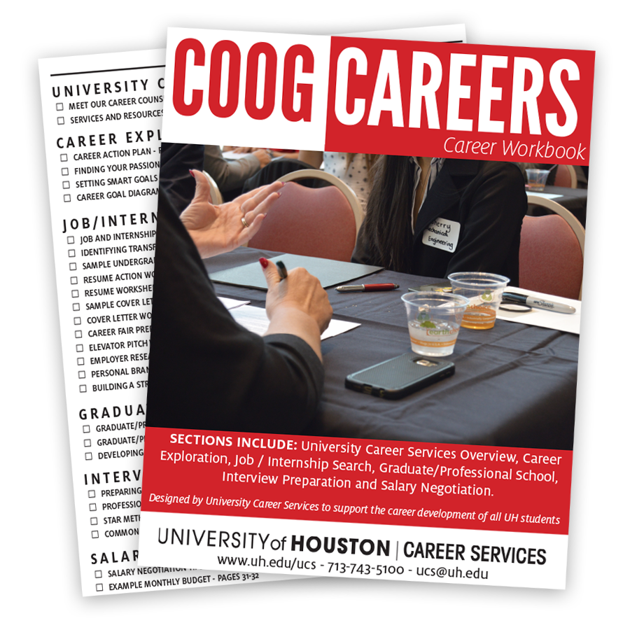Coog Careers Career Workbook cover