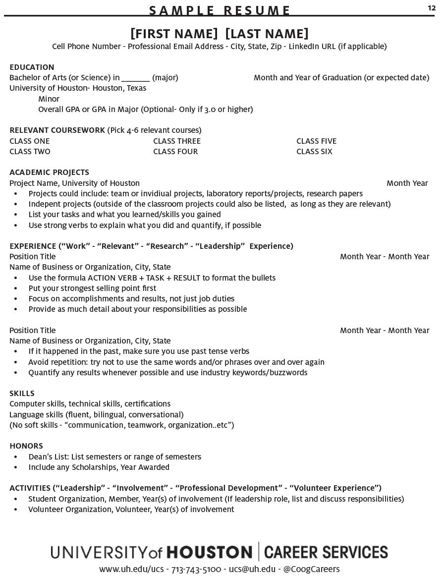 utep resume help