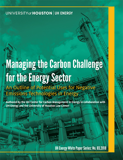 Managing the Carbon Challenge for the Energy Sector: An Outline of Potential Uses for Negative Emissions Technologies in Energy - Click here to read this White Paper