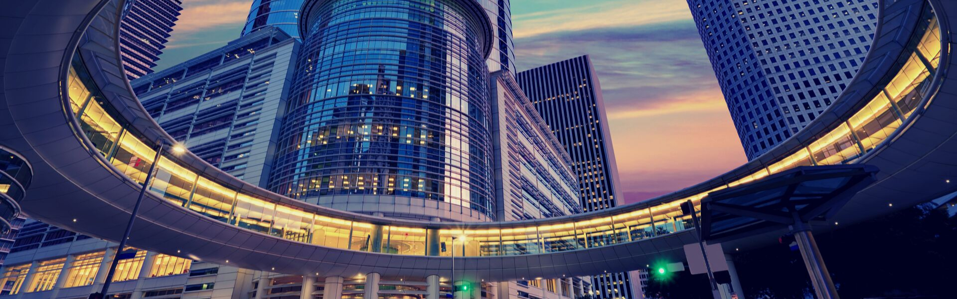 Downtown Houston Texas at Dusk