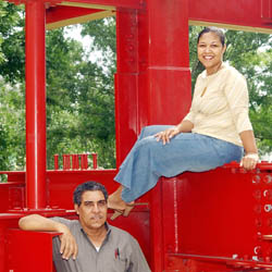 Photo by Thomas Shea: Mary Reed & father James Andress