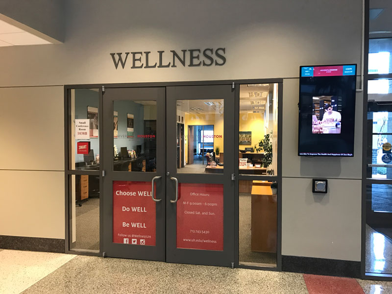 UH Wellness doors